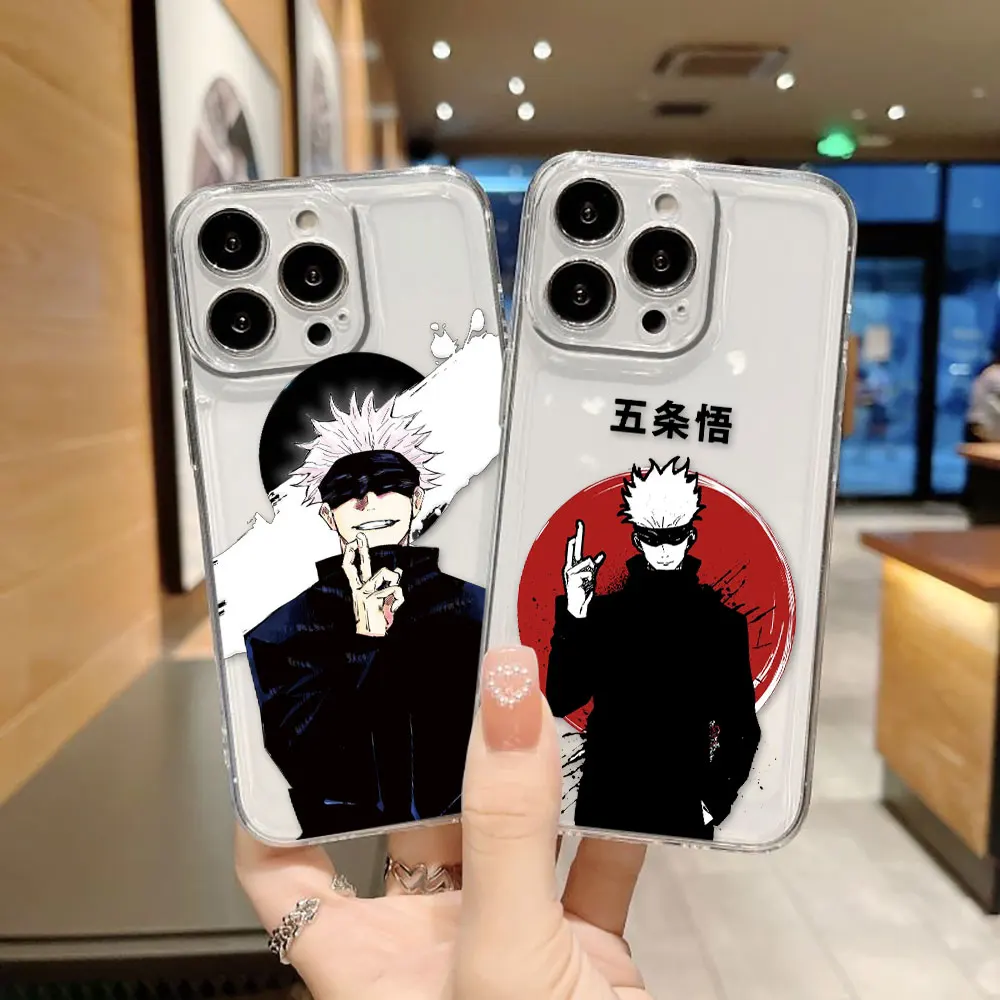 

J-Jujutsu Kaisen Gojo Sukuna Custom Phone Case For Xiaomi POCO X7 X6 X5 X4 X3 NFC GT F3 F5 M4 M3 11 11T LITE NE Clear Case Shell