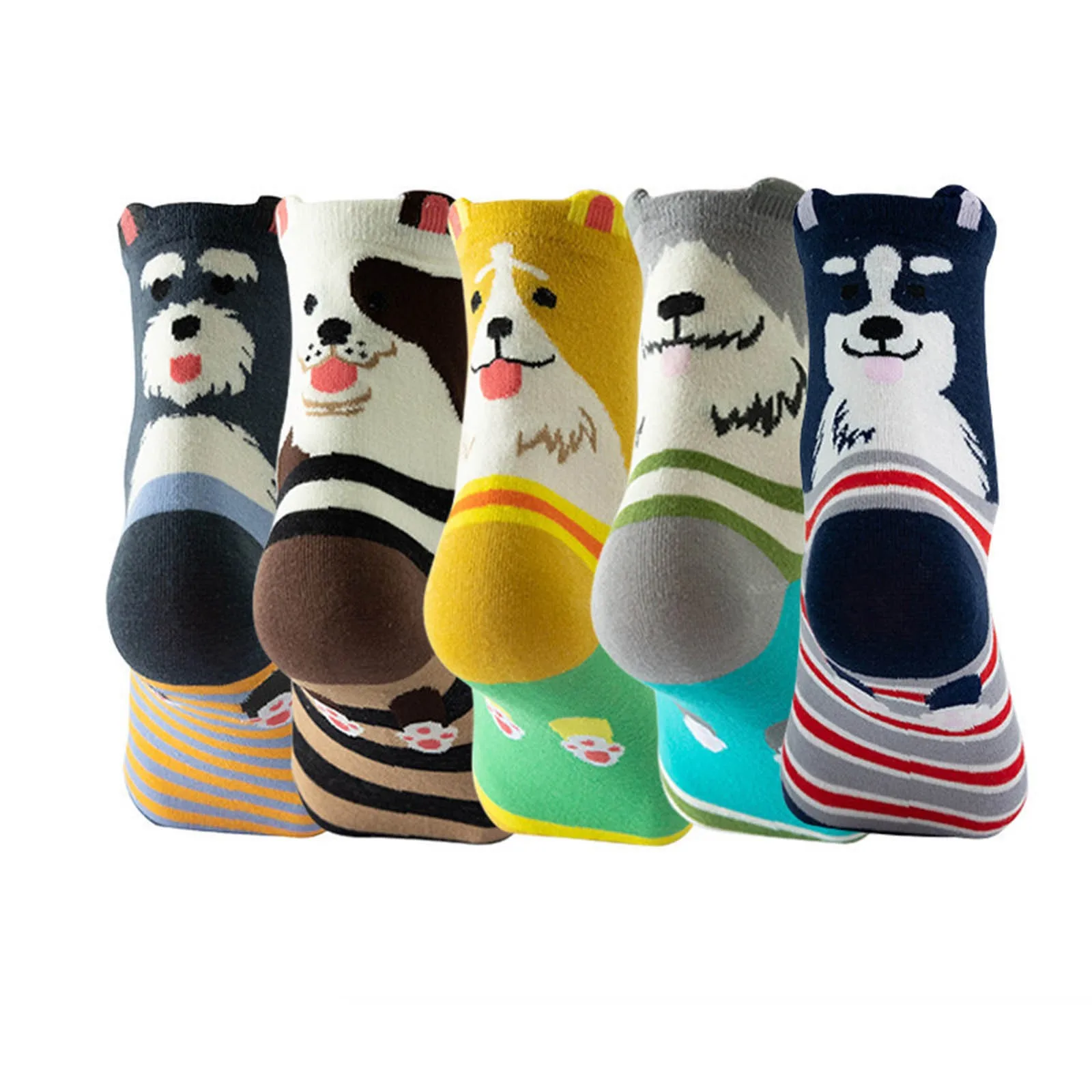 

Cute Dog Warm Crocodile Socks Funky Christmas Siberian Husky Socks Schnauzer Socks Animal Corgi Socks Winter Medias Calcetines