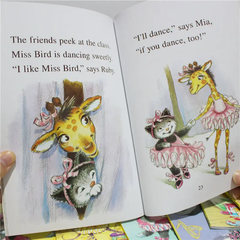 DIFUYA-Mia the Kitten Picture Books, Eu Posso Ler Inglês, 8 Volumes