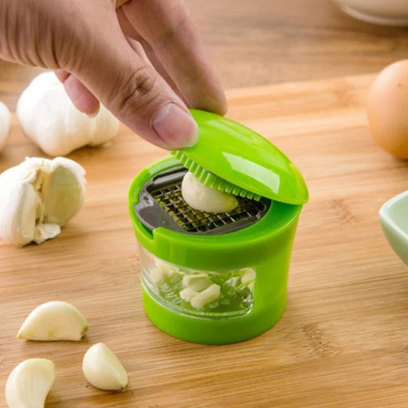 20pcs Multifunction Plastic Garlic Press Presser Crusher Slicer Grater Dicing Slicing And Storage Kitchen Vegetable Tool