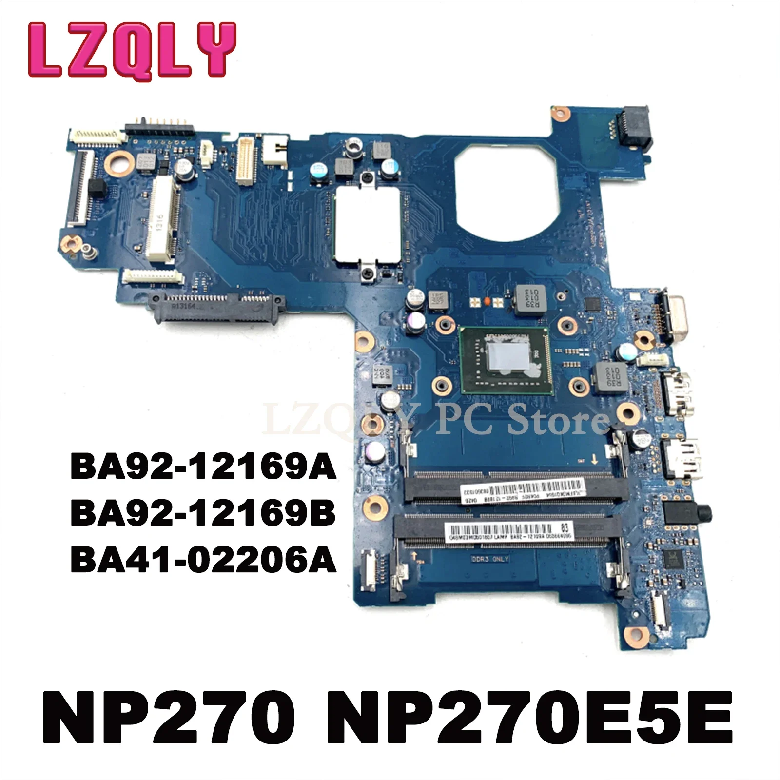 

For Samsung NP270 NP270E4E NP270E5E BA92-12169A BA92-12169B BA41-02206A Laptop Motherboard DDR3 With CPU Onboard Main Board