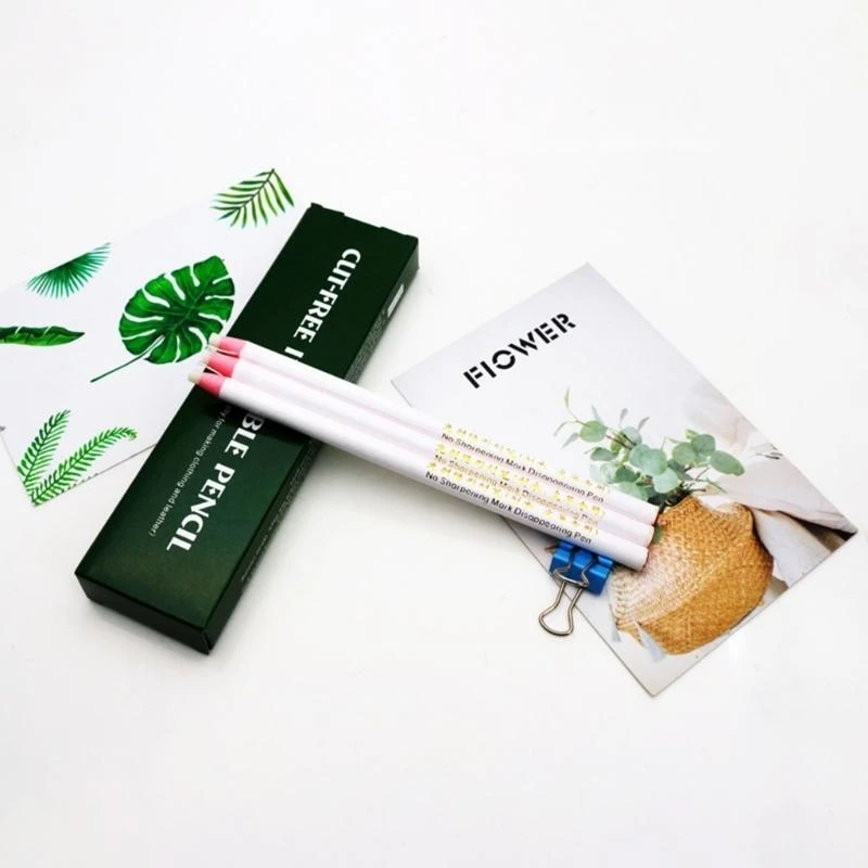 12 peças Adapta Lápis Lápis costura branca sem afiar para marcar o revestimento marking couro couro Melhor venda