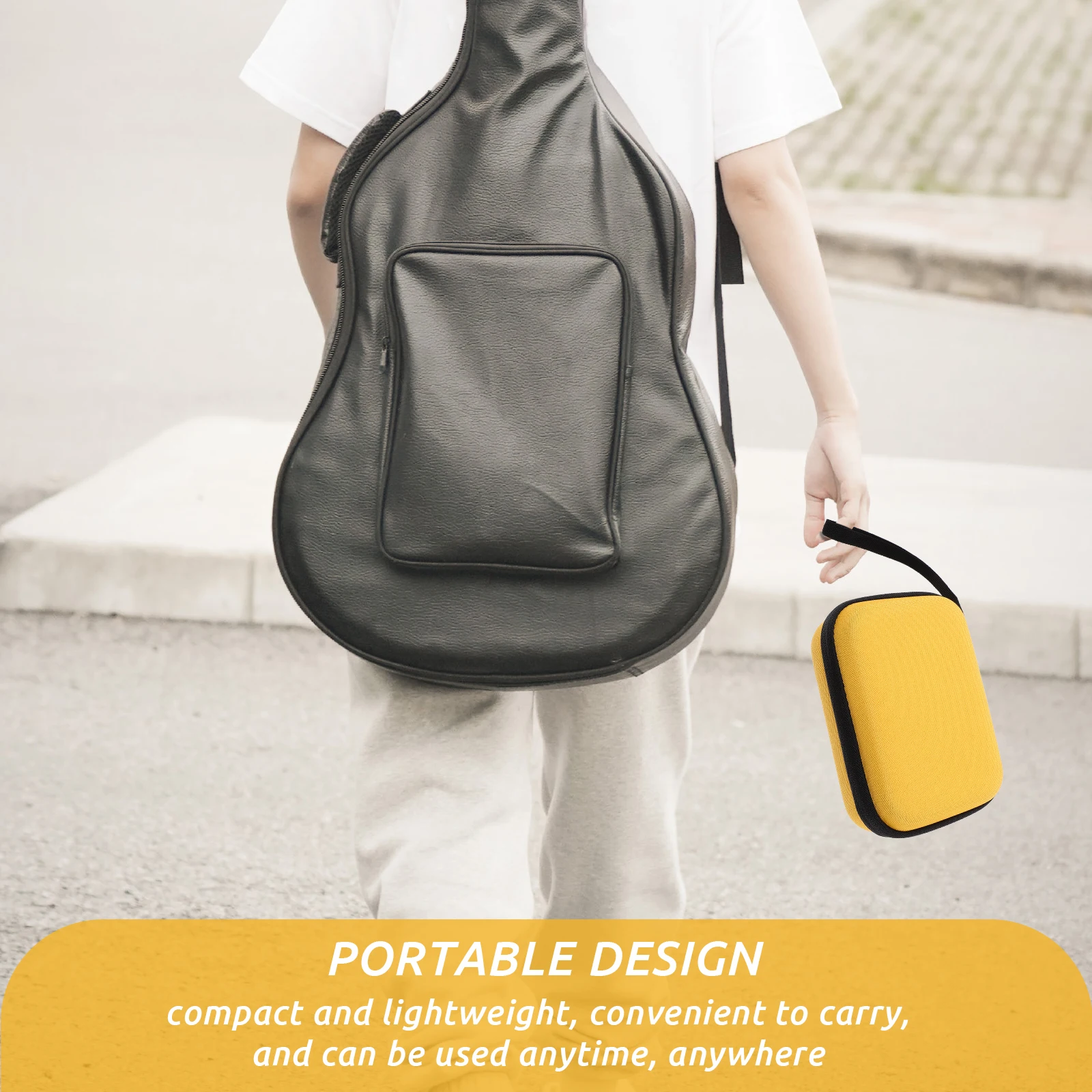

Guitar Pick Case Storage Pouch Compact Holder Picks Bag Container Plectrum Cases for Acoustic Eva Holders