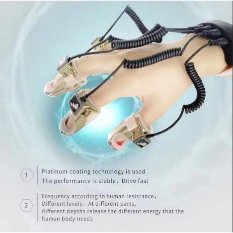 

2025/5 Finger Face Lifting Body Massage Microcurrent Golden Finger EMS Machine Gravitational Diamond Finger