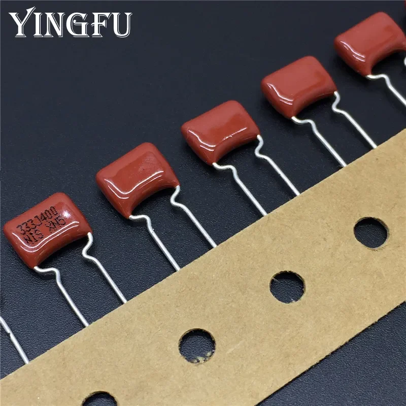 200pcs/Lot Japan NISSEI CBB capacitor MMXV(In tape) 333J400 33nF 400V 333 J 5% 0.033uF 33nF Metallized polyester film capacitor