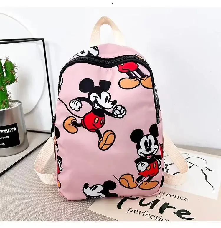 Disney-mochila escolar con estampado de Mickey Mouse para niños, mochila ligera con bonito estampado de Mickey Mouse, nueva moda