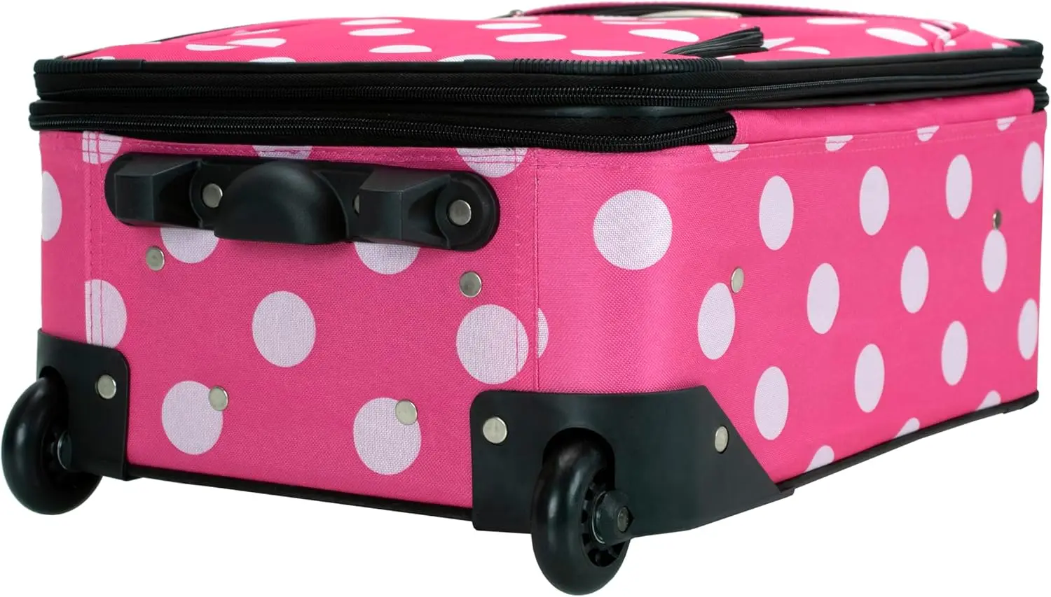 Set Koper Expandable Pink Dots, 2-Piece dengan Roda Inline dan Pegangan Teleskopik