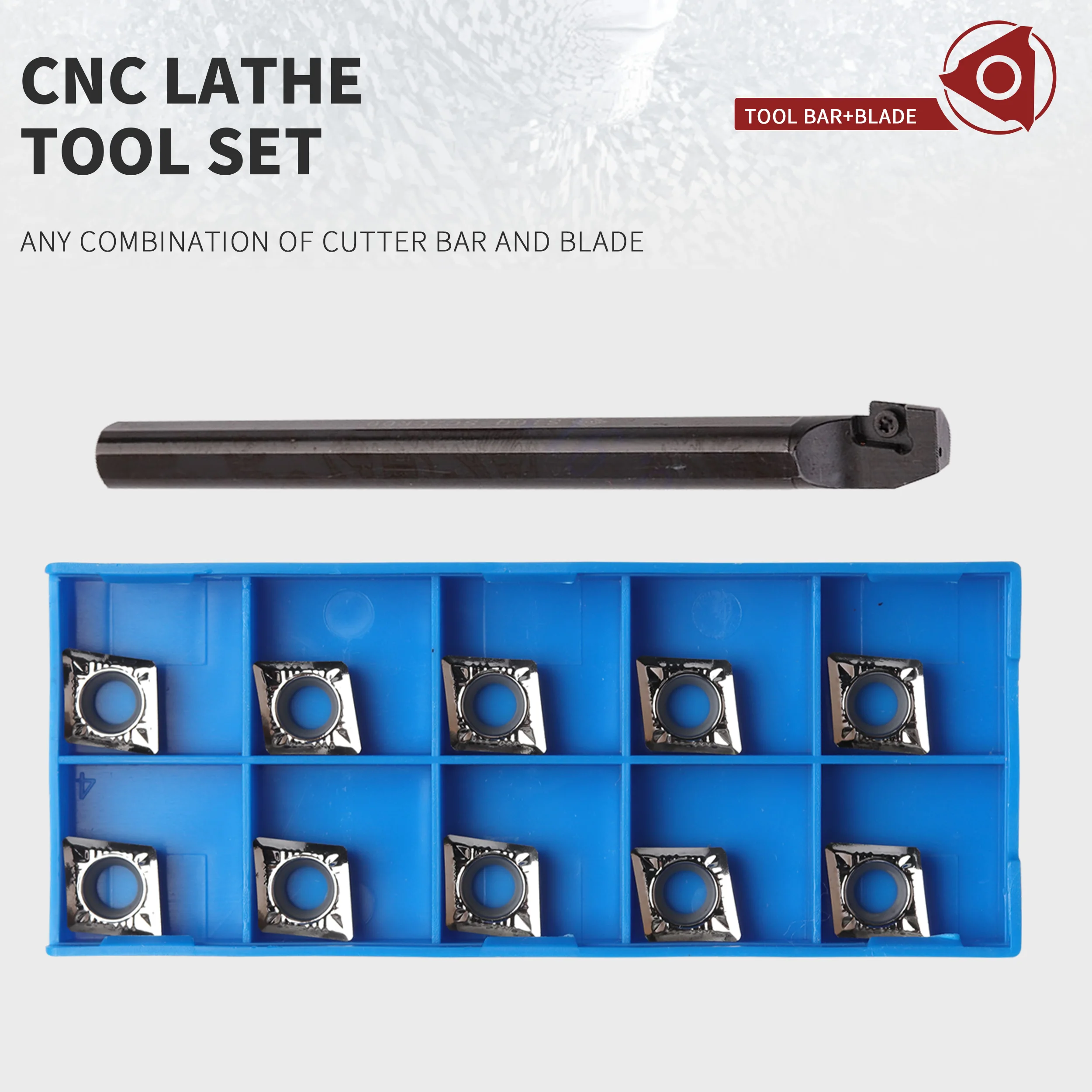 S12M S16Q-SCZCR09/L S25 tornio CNC portautensili + 10 pz CCMT inserto in metallo duro resistenza alle alte Temperature