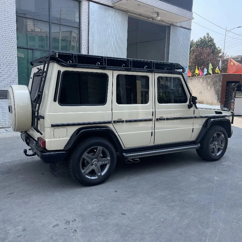 Premium JIZHENG Aluminum Roof Rack Platform G Wagon W463/W464 Heavy Duty Diamond Plate Offroad Cargo Carrier Black