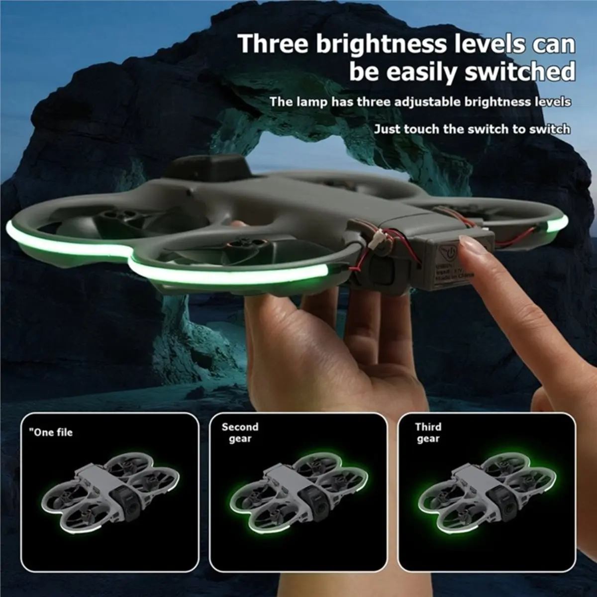 LED Light Strip for Avata 360 Drone, Night Flight Navigation Warning Lights