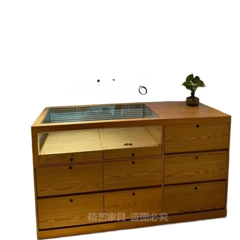 ZZ Middle Island خزانة عرض الجدول خزانة الطلاء الزخرفية زخرفة عرض الجدول #1