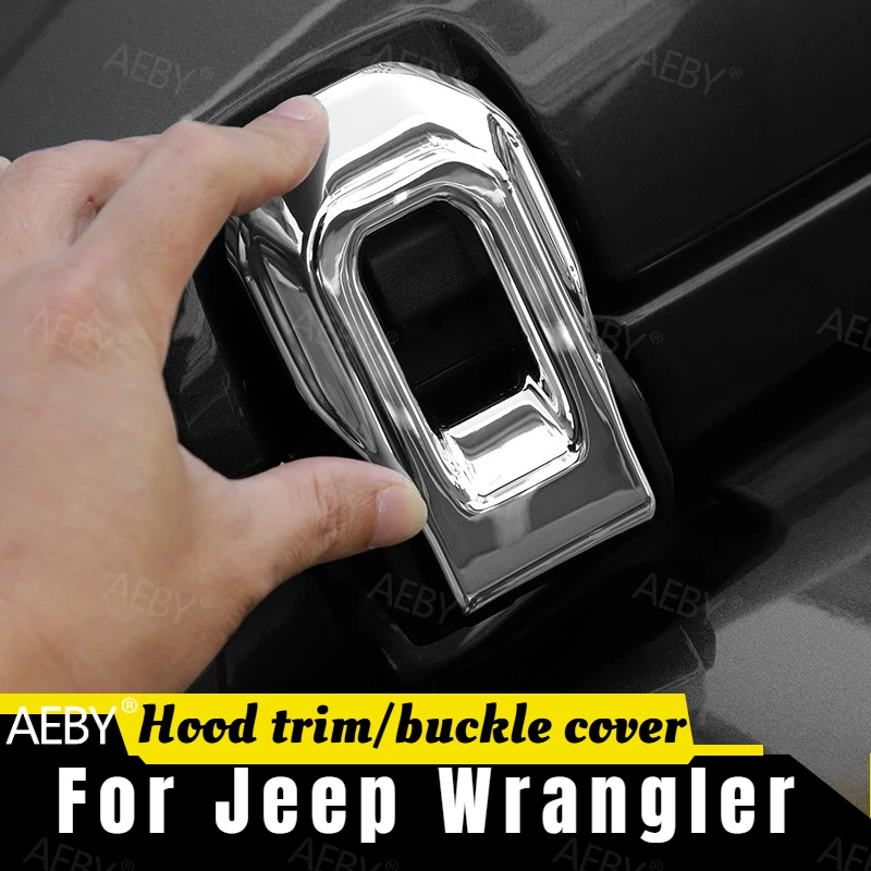 

For Jeep Wrangler 2018-2025 Hood strap installation kit,buckle,Engine hood buckle strap,Anti-Shake Heavy Duty,Accessories