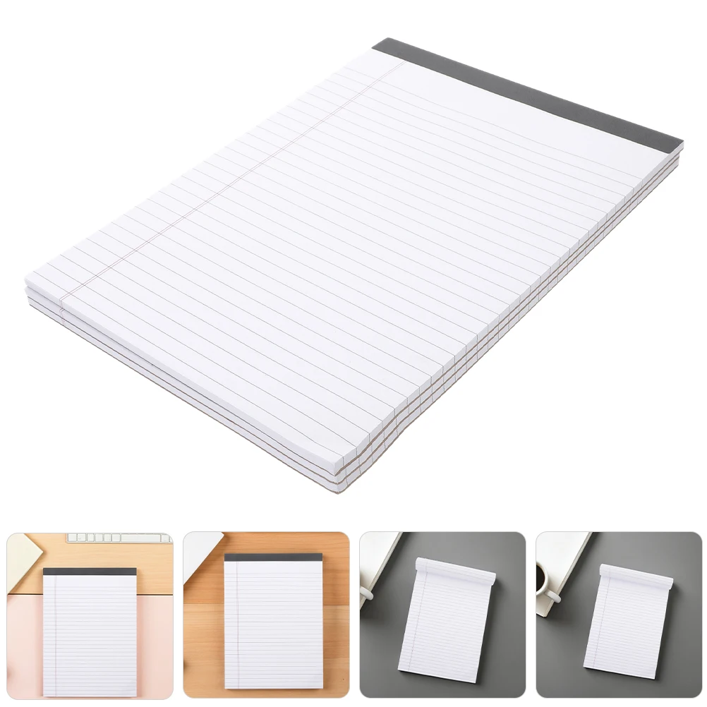 

3 Pcs Take Paper Lined Notepad Portable Memo Pads Office for Students Legal Work Horizontal Grid