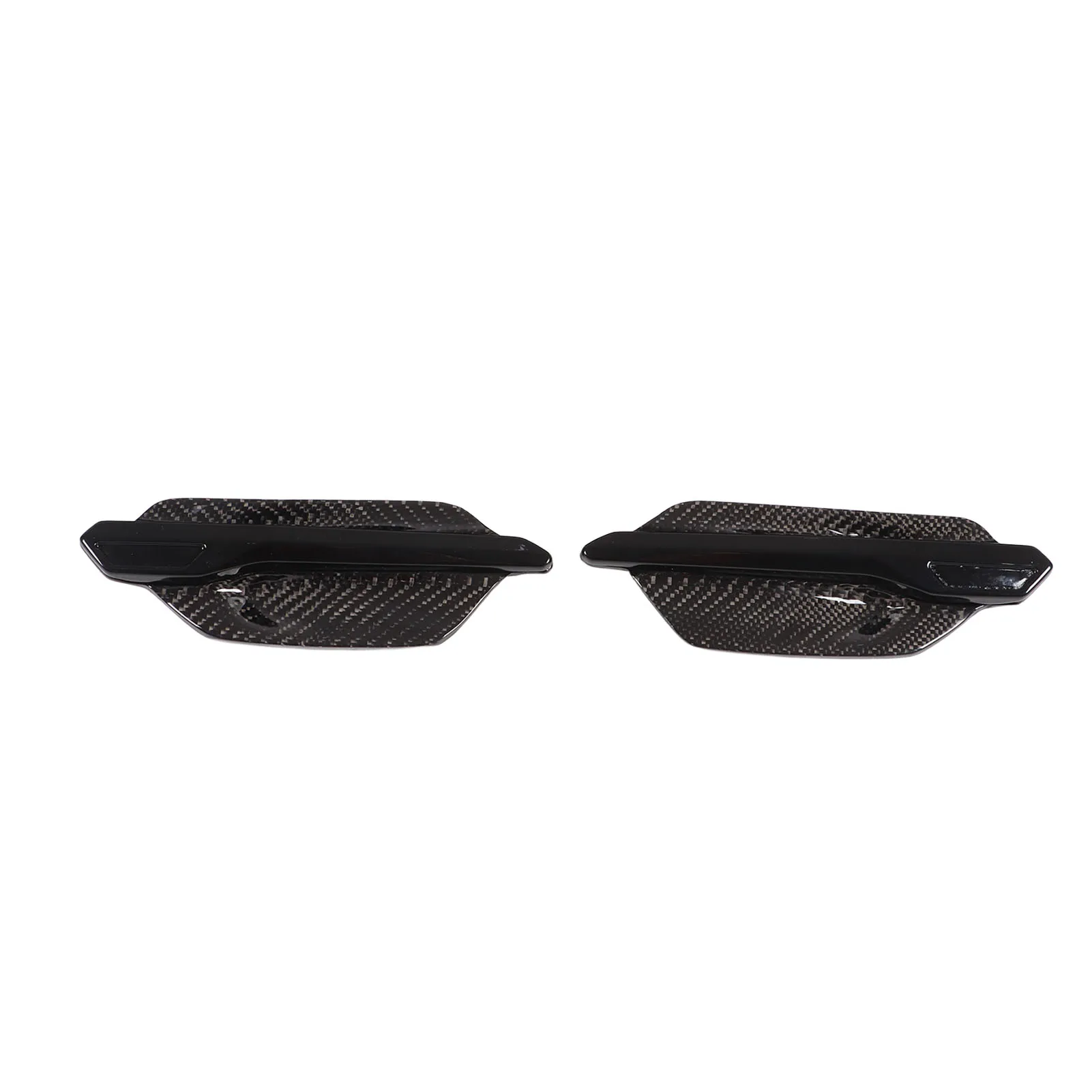 Carbon Fiber Side Marker Air Vent Cover Trim Pair for BMW M2 F87 2015-2020 - Fender Side Vent Trim Replacement Body Accessory Pa