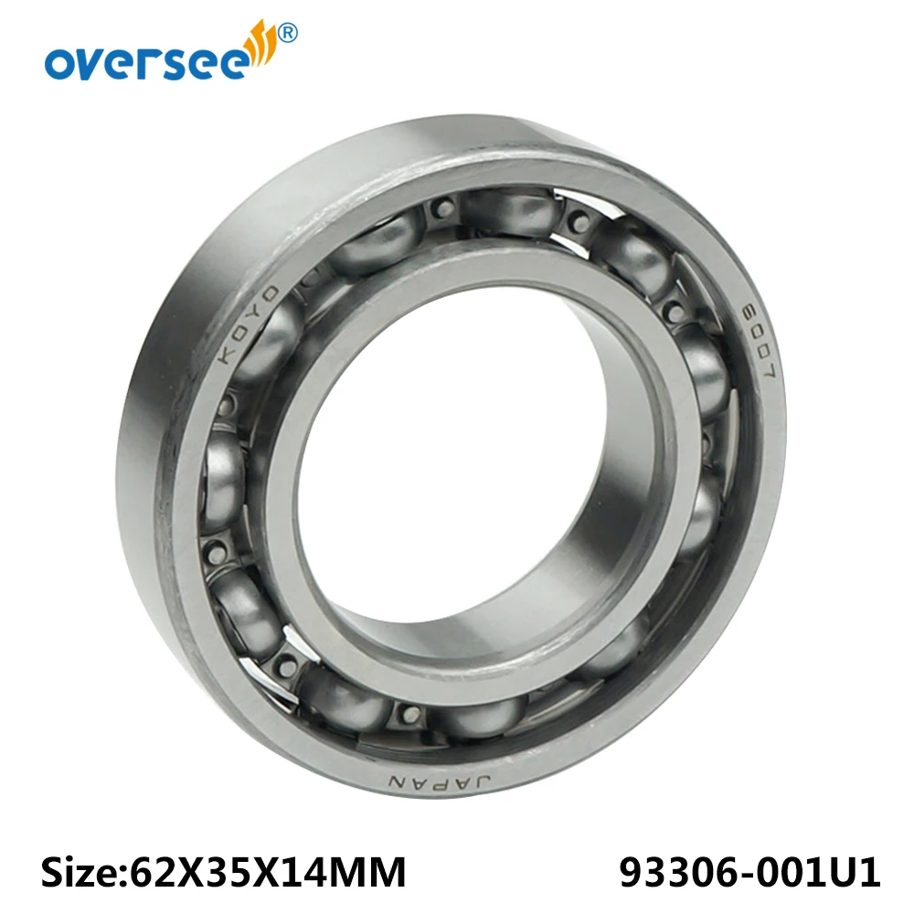 93306-001U1 Bearing For Yamaha Outboard Engine 25HP 30HP 40HP 50HP 60HP Outboard Motor Made In Japan 6007