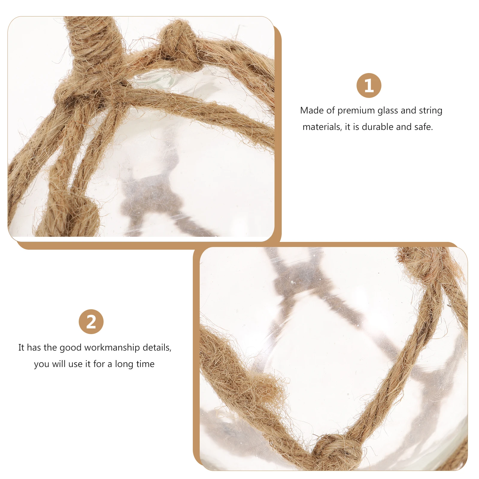 

Glass Balls Hanging Drop 90Mm Decorative Craft Ornaments for Home Garden Wall Decor Clear Globe Pendant Small Fishing Floats