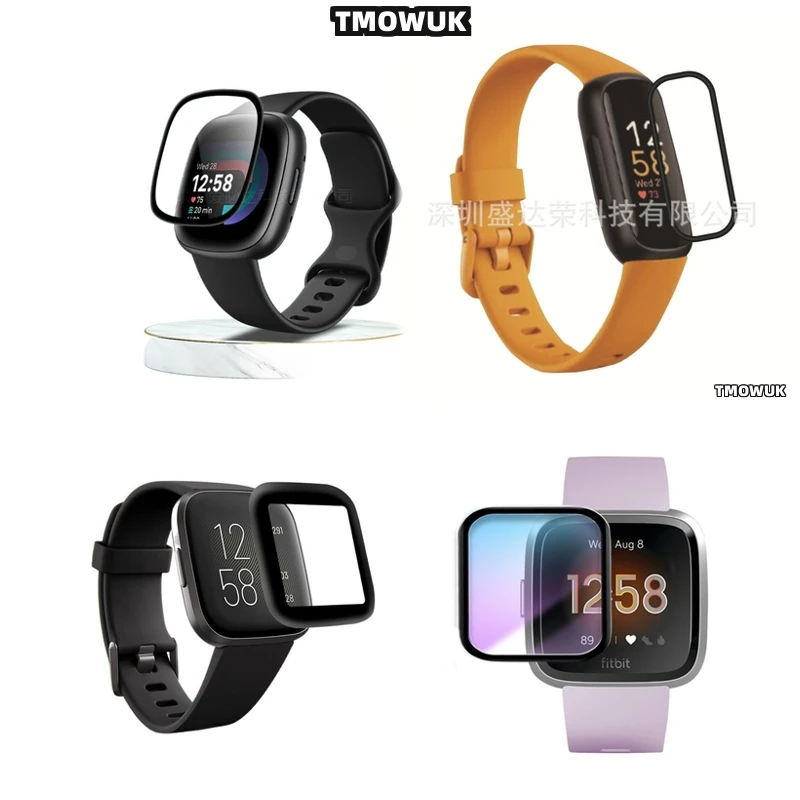 

For Fitbit Sense 2 Versa3 2 4 Inspire 3 Charge 6 5 Soft PMMA Screen Film Full Cover 3D Anti-Scratch