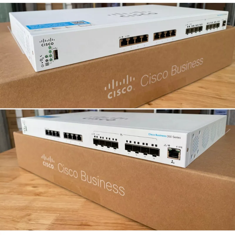 CBS350-16XTS-CN Brand New Cisco Business 350 16 Ports 10G SFP Fiber Uplink Managed Web Network Switch CBS350-16XTS-CN