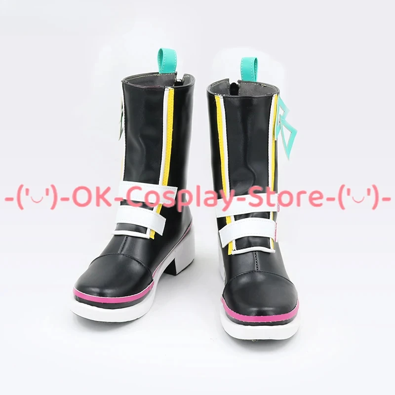 Jogo conjunto estrelas 2wink aoi yuta aoi hinata cosplay sapatos de couro do plutônio botas de carnaval de halloween cosplay prop feito sob encomenda