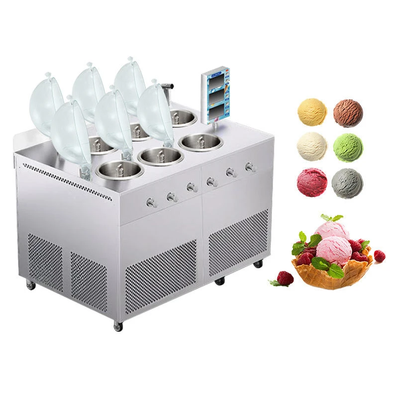 60L/H Gelato Machine Batch Freezer Commercial Vertical Hard Ice Cream Maker Italian Gelato Machine