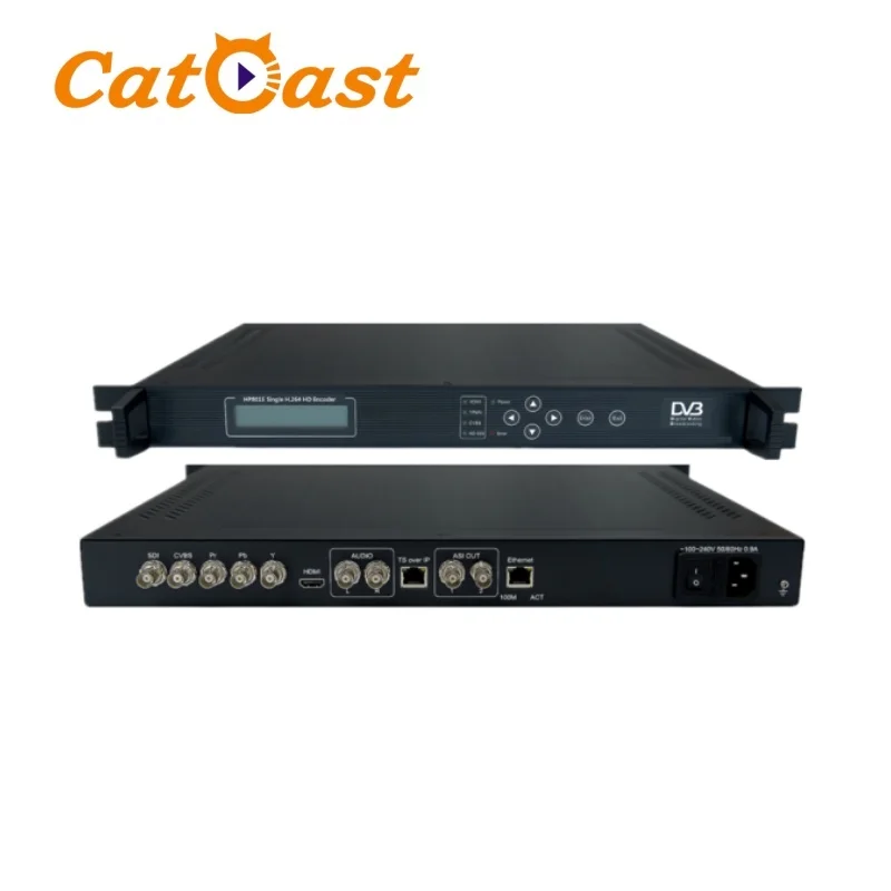 single channel MPEG4 HD Encoder with SDI HD CVBS input IP output