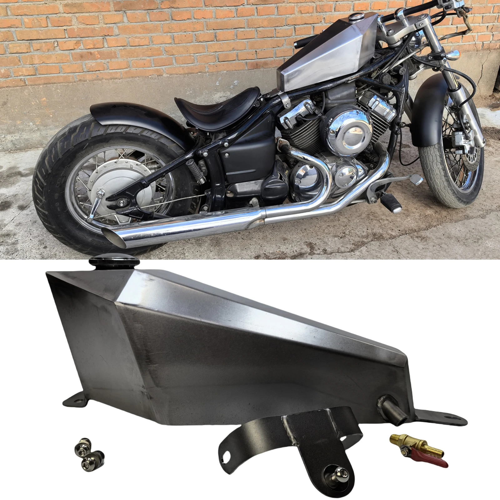 

For YAMAHA DRAGSTAR 400 650 7L Motorcycle Petrol Oil Gas Fuel Tank