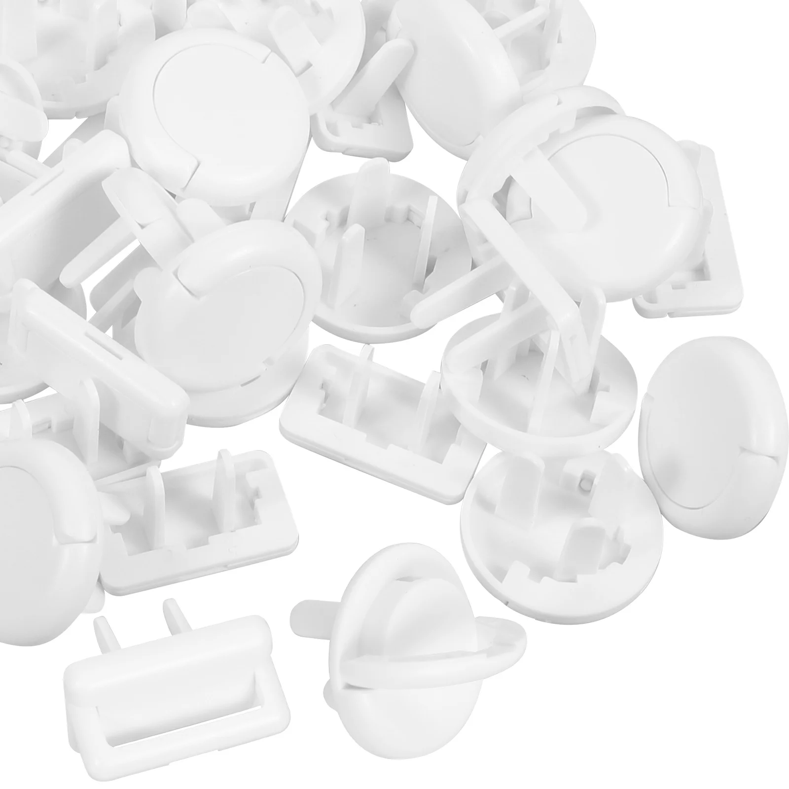 

50Pcs Baby Proofing Kit 2 Prong 3 Prong Outlet Covers Protection Outlet Cover Plug Covers Baby Proofing