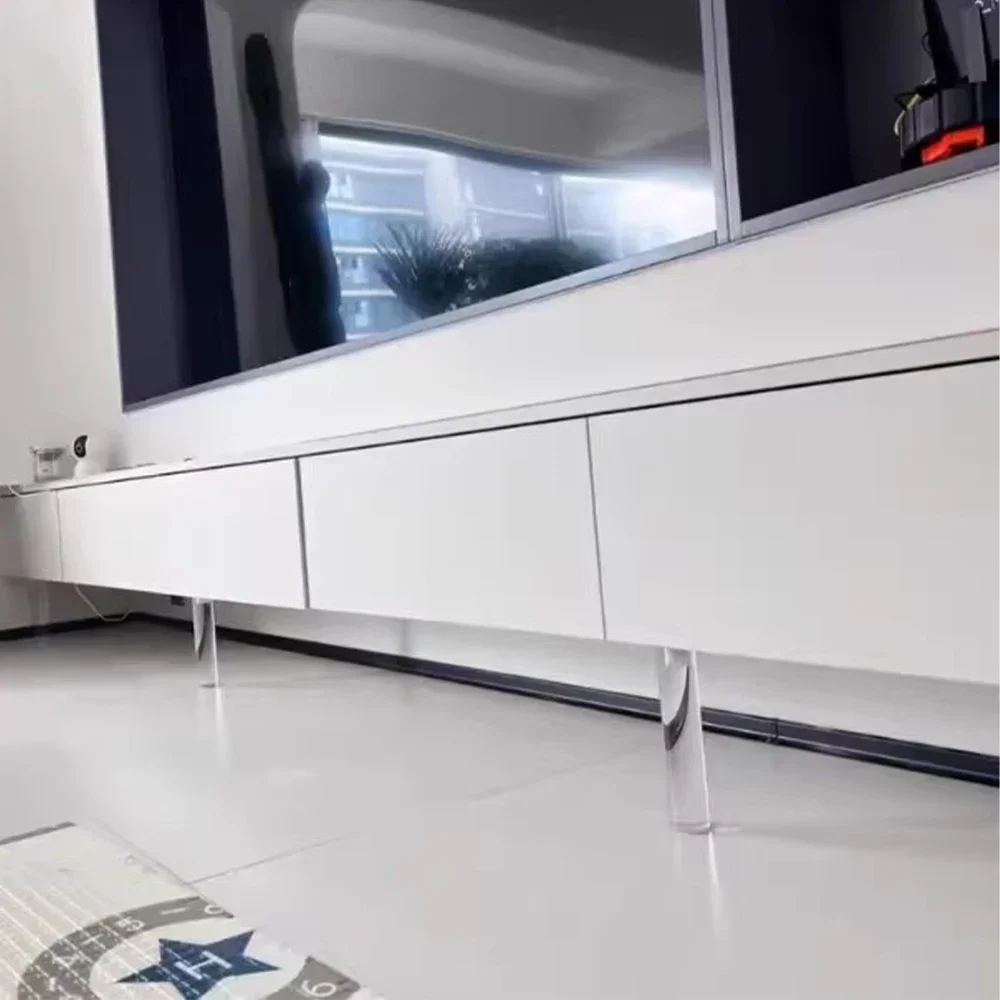 Acrylic Transparent TV Cabinet Foot Adjustable Supporting Foot Bathroom Vanity Modern Raise Feet Furniture Accessories