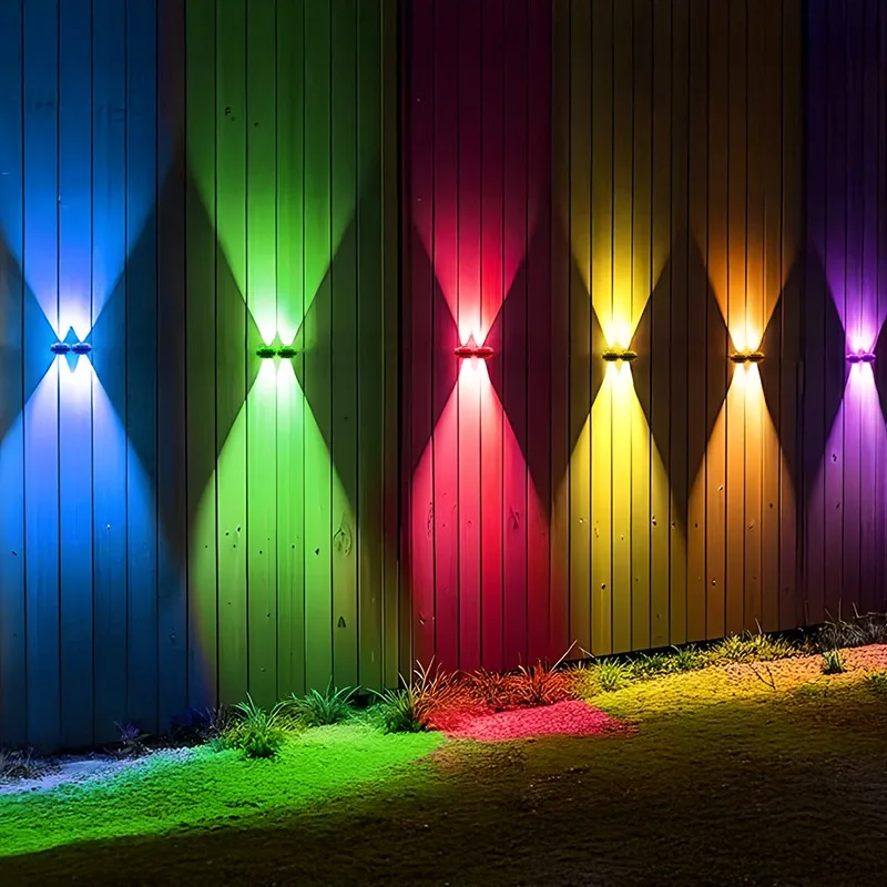 ضوء الفناء الخارجي، ضوء خارجي دائم RGB IC متعدد الألوان، ضوء سياج ذكي IP67 مع التحكم عن بعد في التطبيقات، ضوء عيد الميلاد #5