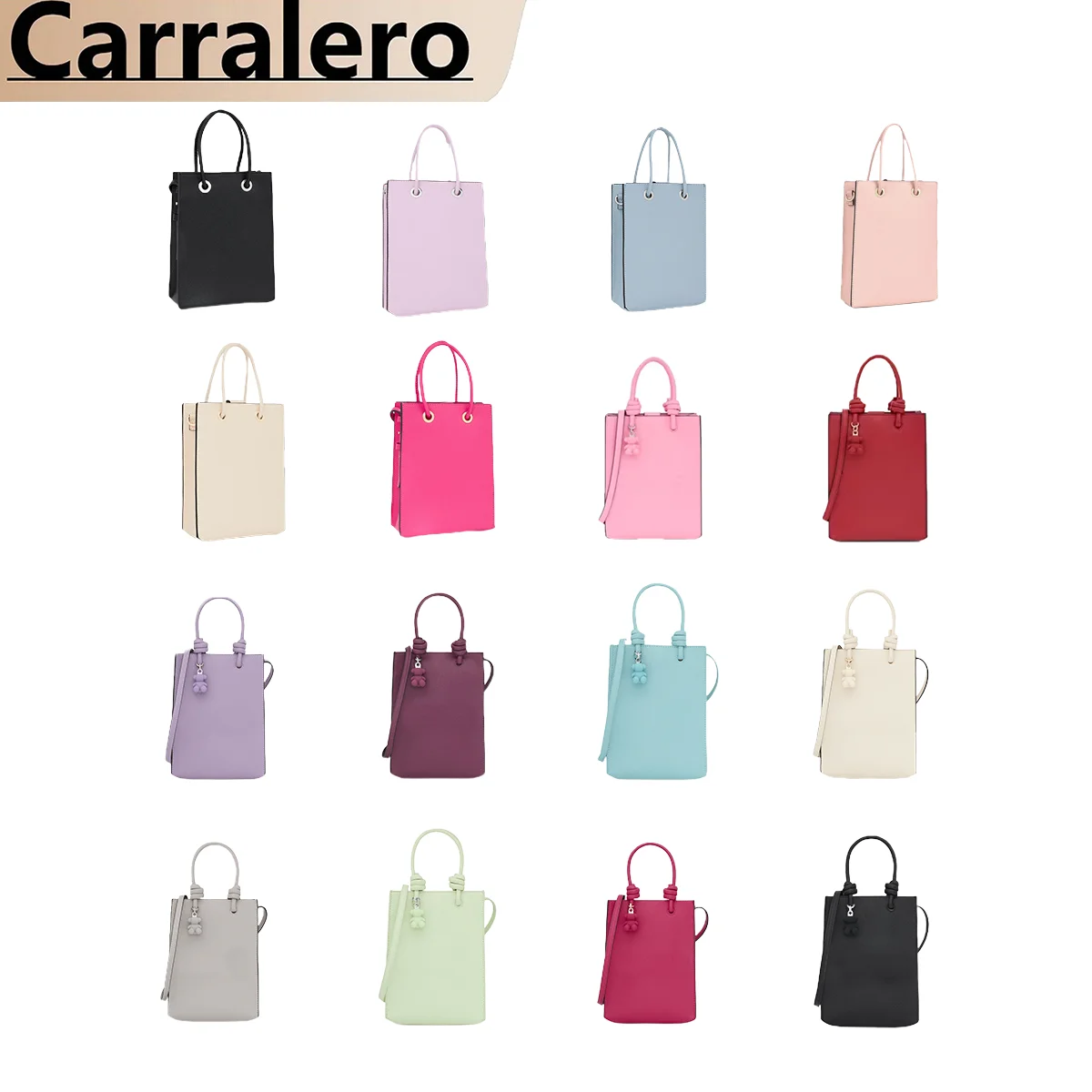 

Carralero Aurora new bag handbag solid color exquisite simple and generous shoulder bag trendy women's bag