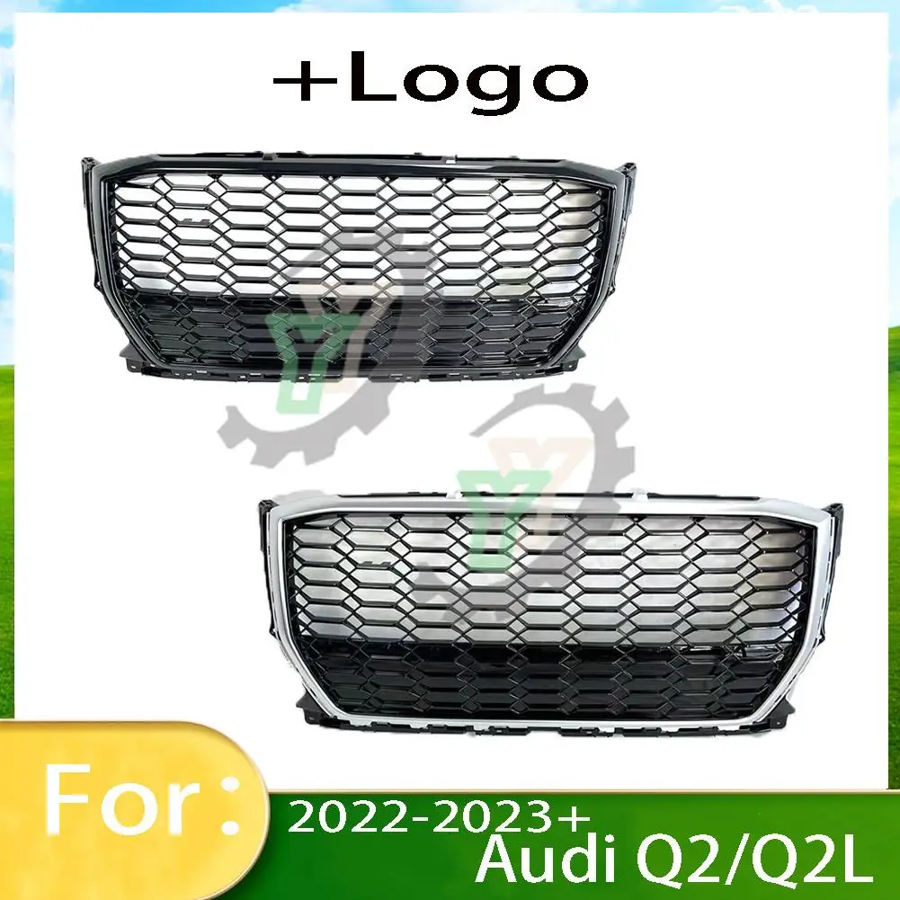 

For Audi Q2/Q2L 2022-2023+ Car Front Bumper Grille Centre Panel Styling Upper Grill (Modify For RSQ2 style)