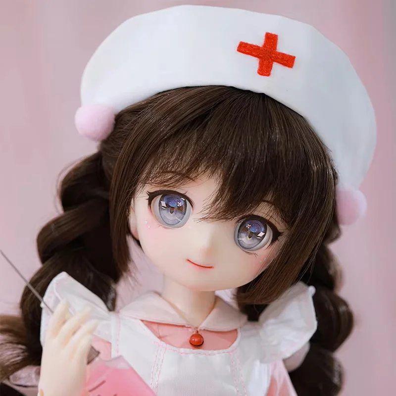 Fantasy Angel Tamako 1/4 BJD DollFullset nurse uniform Doll Japan Anime Figure Toys Pure Handicraft Resin Art Ball Jointed Doll