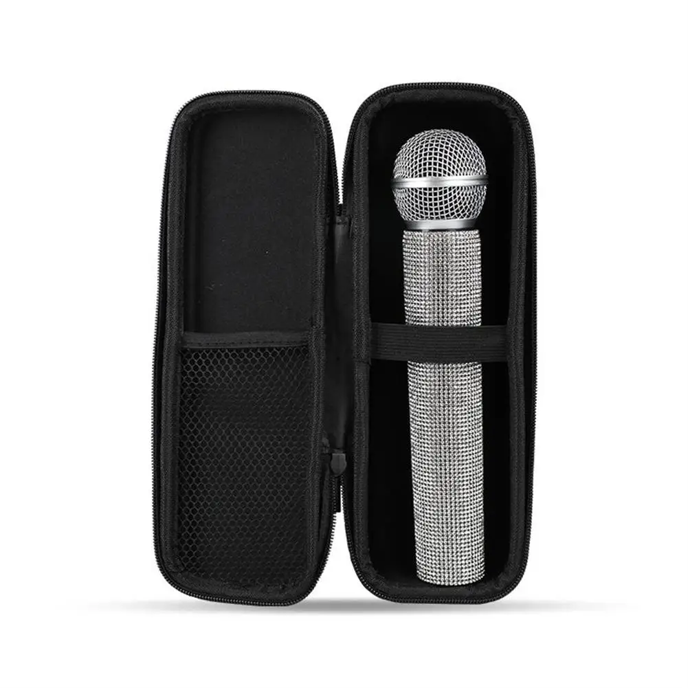 1pc Portable Mic Storage Bag Durable Microphone Holder Microphone Case Creative Storage Pouch Microphone Box Accessories