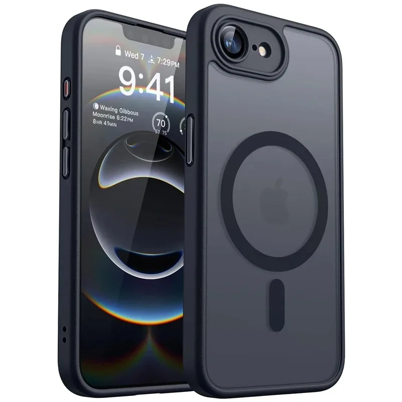 Luxury Matte Hard Case For iPhone 17E 16E 18 17 Air 16 15 14 13 12 11 Pro Max IPhone17E for Magsafe Charge Translucent Cover