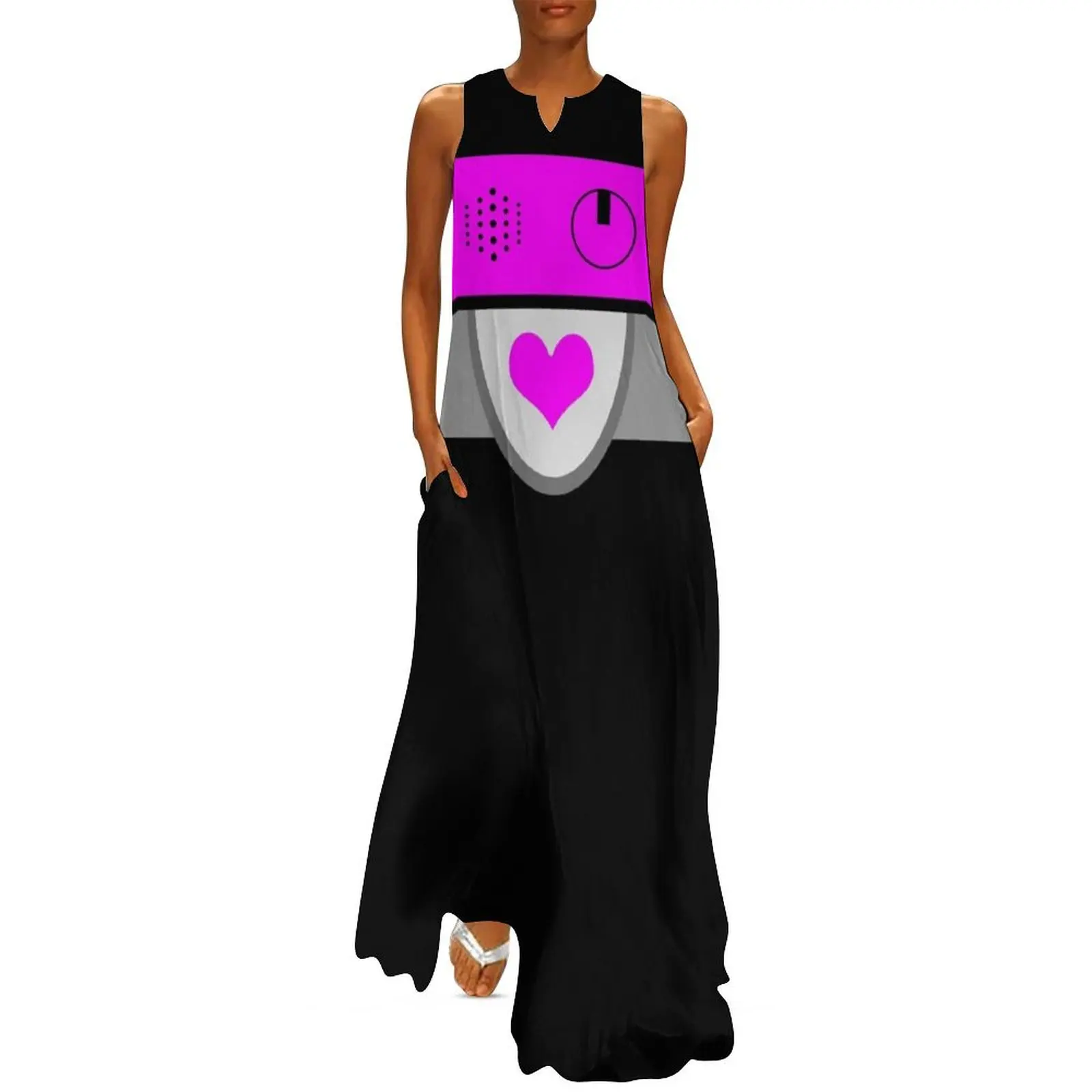 

HEART TO HEART DRESS - INSPIRED BY METTATON EX FROM UNDERTALE Long Dress summer woman dress 2025