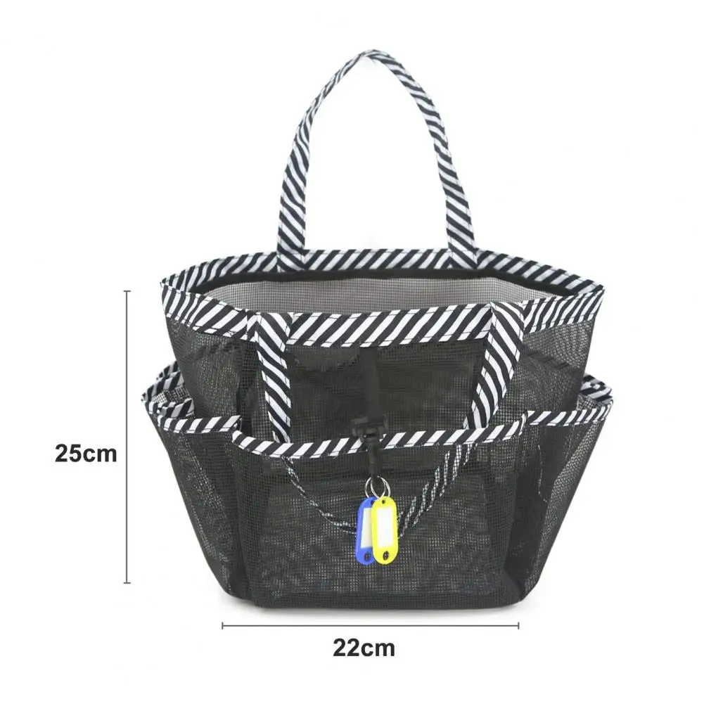 Borsa da toilette in rete a 8 tasche borsa da doccia impermeabile da appendere per bagno borsa da viaggio portatile da appendere al dormitorio del