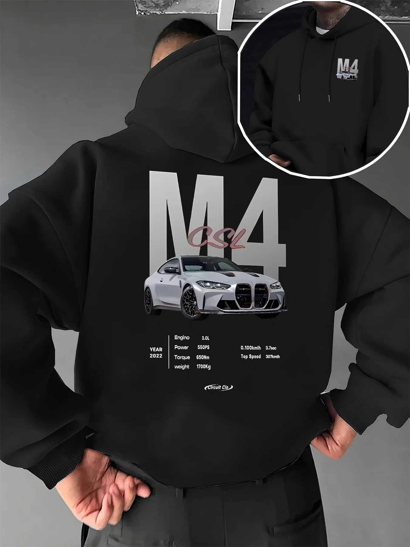 Men's New Trendy Hooded Sweatshirt, Casual Daily Drawstring Hooded Sweatshirt Print,