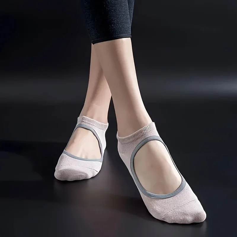 Professional Women Yoga Socks Silicone Grip Non Slip Pilates Ballet Workout Gym Fitness Sports Socks
