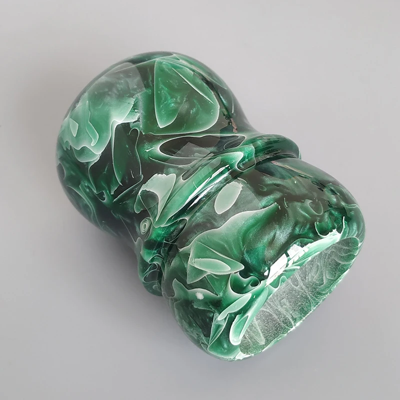 Dscosmetic Malachite Resin Hand Made Shaving Brush Handle for Men Shaving Brush