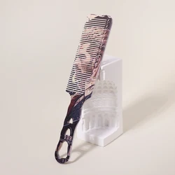 1pc comb with portrait patterns, flat top comb for hair cutting, heat-resistant comb flat top cutting,Special for real hair wigs