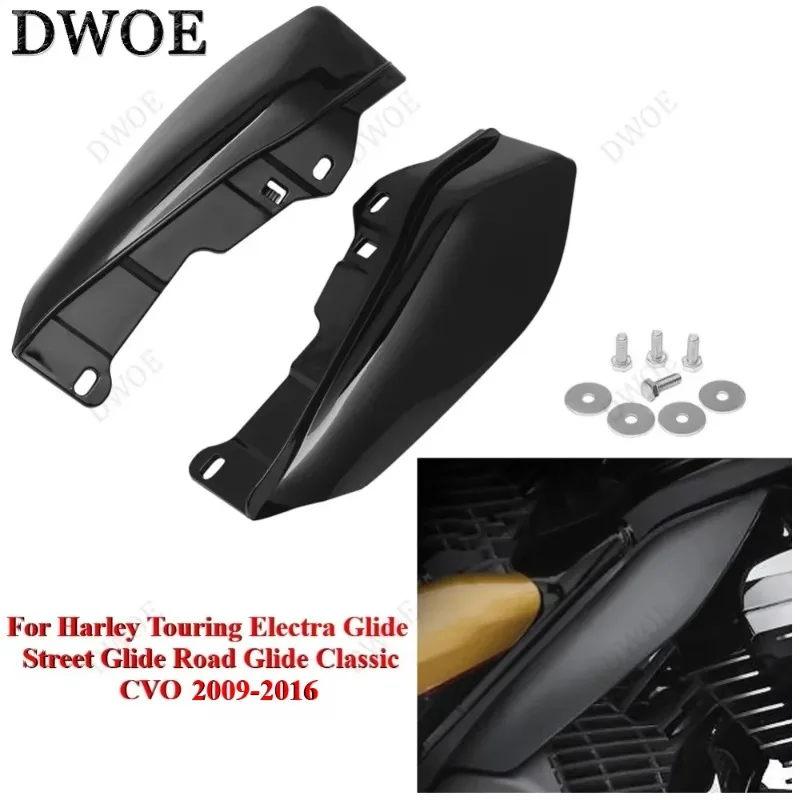 DWOE-Pare-chaleur de moto pour Harley, cadre intermédiaire, garniture de déflecteur d'air, calculatrice, Touring Electra Road Street, foetal de Classic 2009, 2011-2016