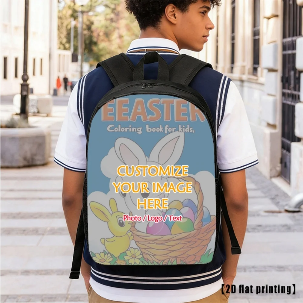 Custom Sublimation Photo Backpack Personalized Souvenir Bag For Birthday Anniversary Family Wedding Memory Travel School Bag