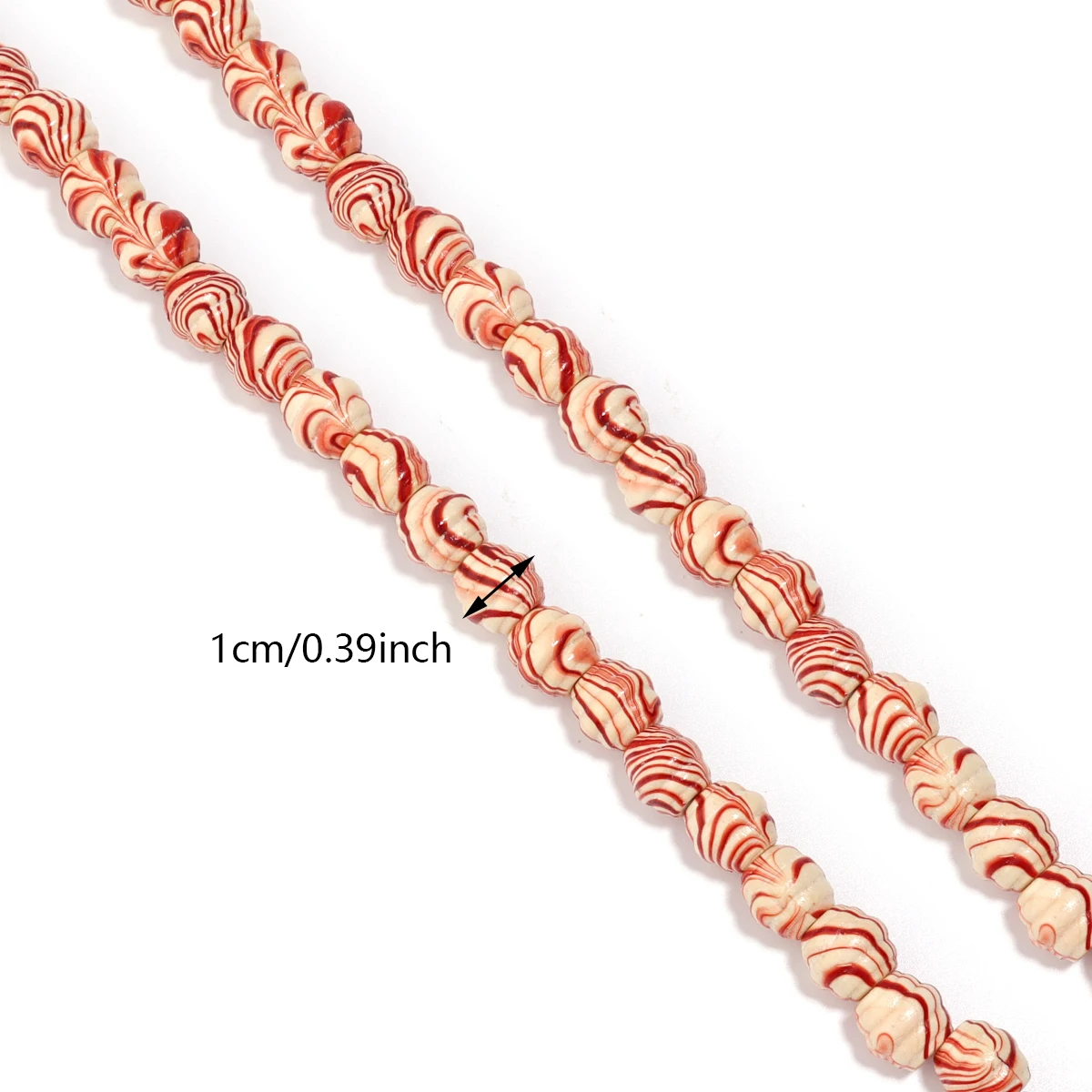 1 Strand Natural Wooden Beads 10x10mm Thread Shape Wooden Beads Water Flow Pattern Loose Spacer Beads For DIY Jewelry Making