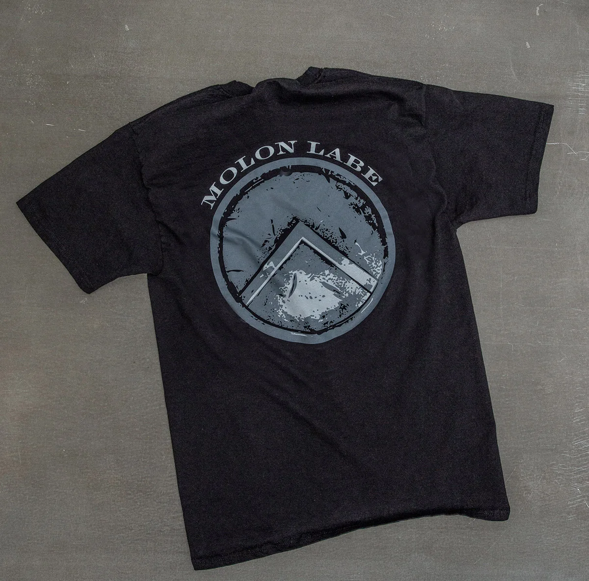 Molon Labe Men's T-Shirt Spartan Helmets and Shields Cotton Round Neck Short Sleeve T Shirt