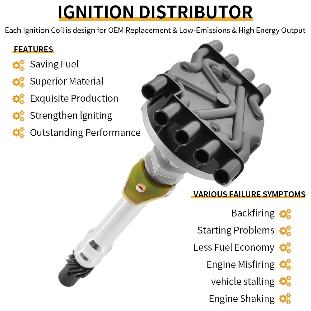 Complete Ignition Distributor for Chevrolet GMC Vortec 5.0L 5.7L 7.4L 93441558