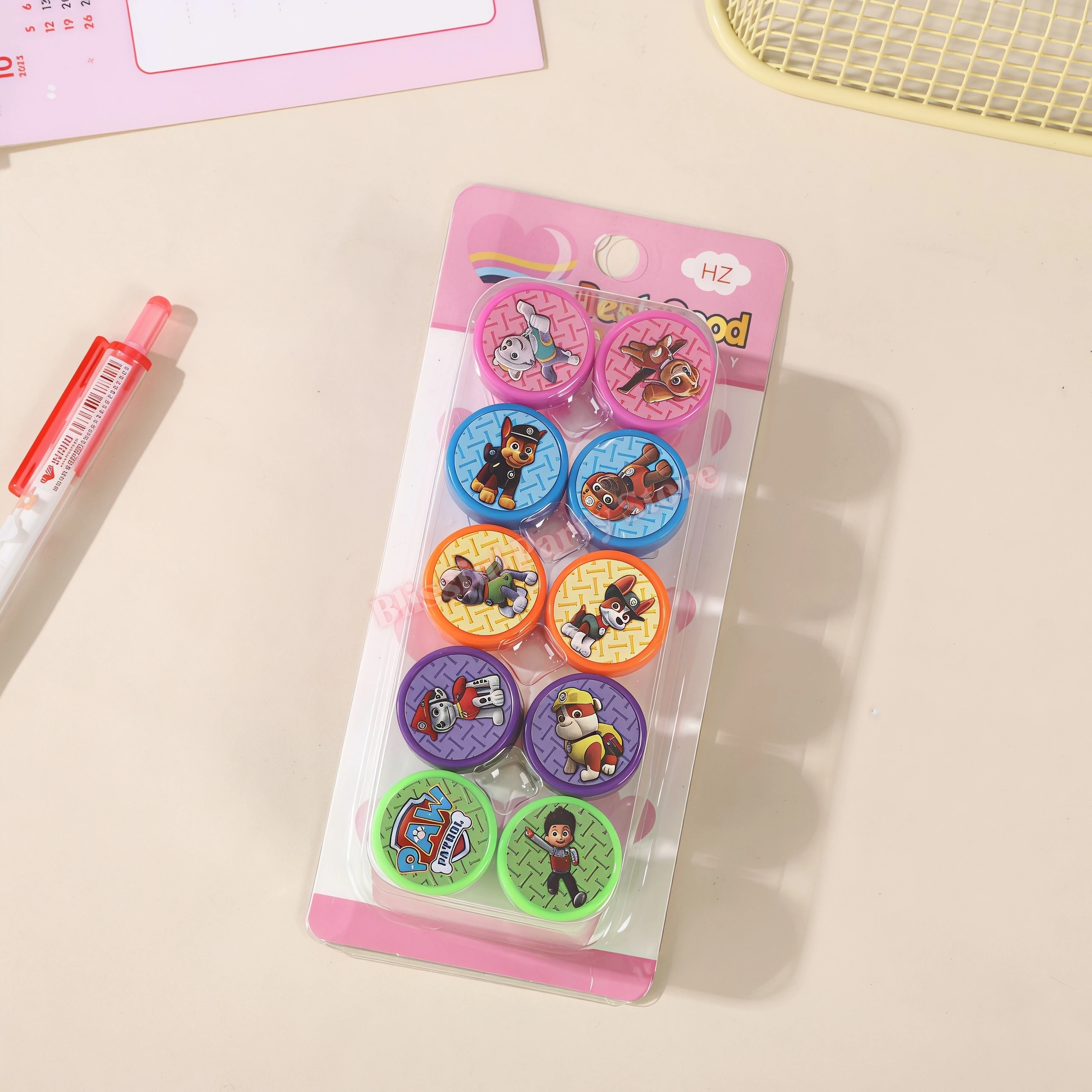 Paws Patrol Party Favors Slap Bracelet Stamps Stickers Gift Bag Fillers School Rewards Birthday Souvenirs Decoration Supplies - view 6