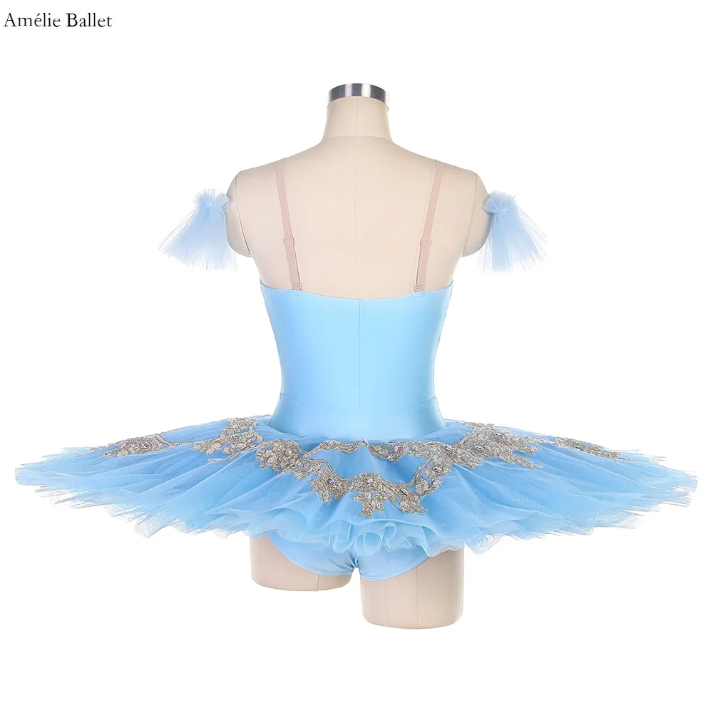 BLL126 Hemelsblauw Pre-Professionele Ballet Dans Tutu Stage Performance Kostuum Meisjes & Vrouwen Ballerina Dans Tutu Jurk 5 kleur