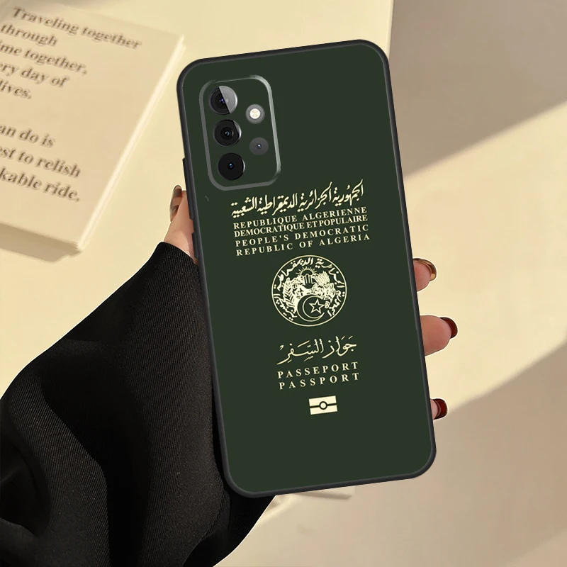 Algerian Algeria Passport For Samsung Galaxy A54 A34 A14 A52 S A12 A22 A32 A13 A33 A53 A73 A50 A71 A51 Phone Case