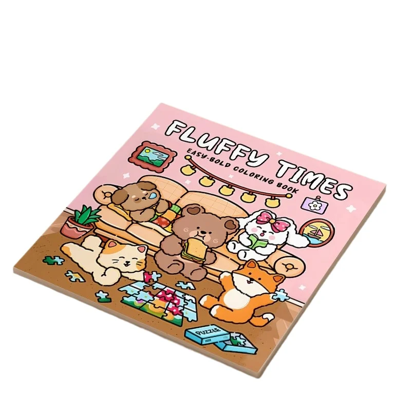 Cross-border Hot Character Coloring Graffiti Drawing Book Stress Relief Painting Notebook For Relax Hand Painting Bulk Supply