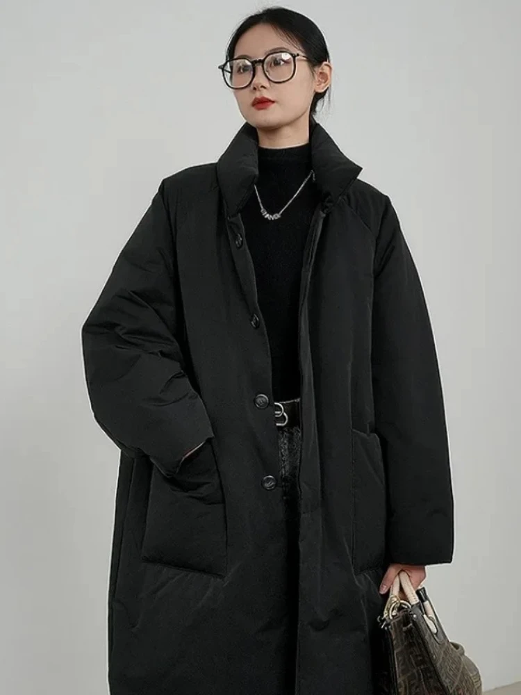 الكورية نمط دافئ سميكة القطن وسادة مبطنة واحدة الصدر معطف بارد مبطن سترة الشتاء النساء الملابس يندبروف ملابس خارجية